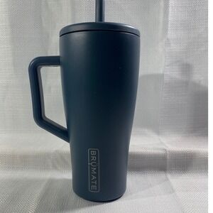 BruMate Era 30oz Tumbler Navy Blue Leakproof Straw Lid Insulated Cup with Handle